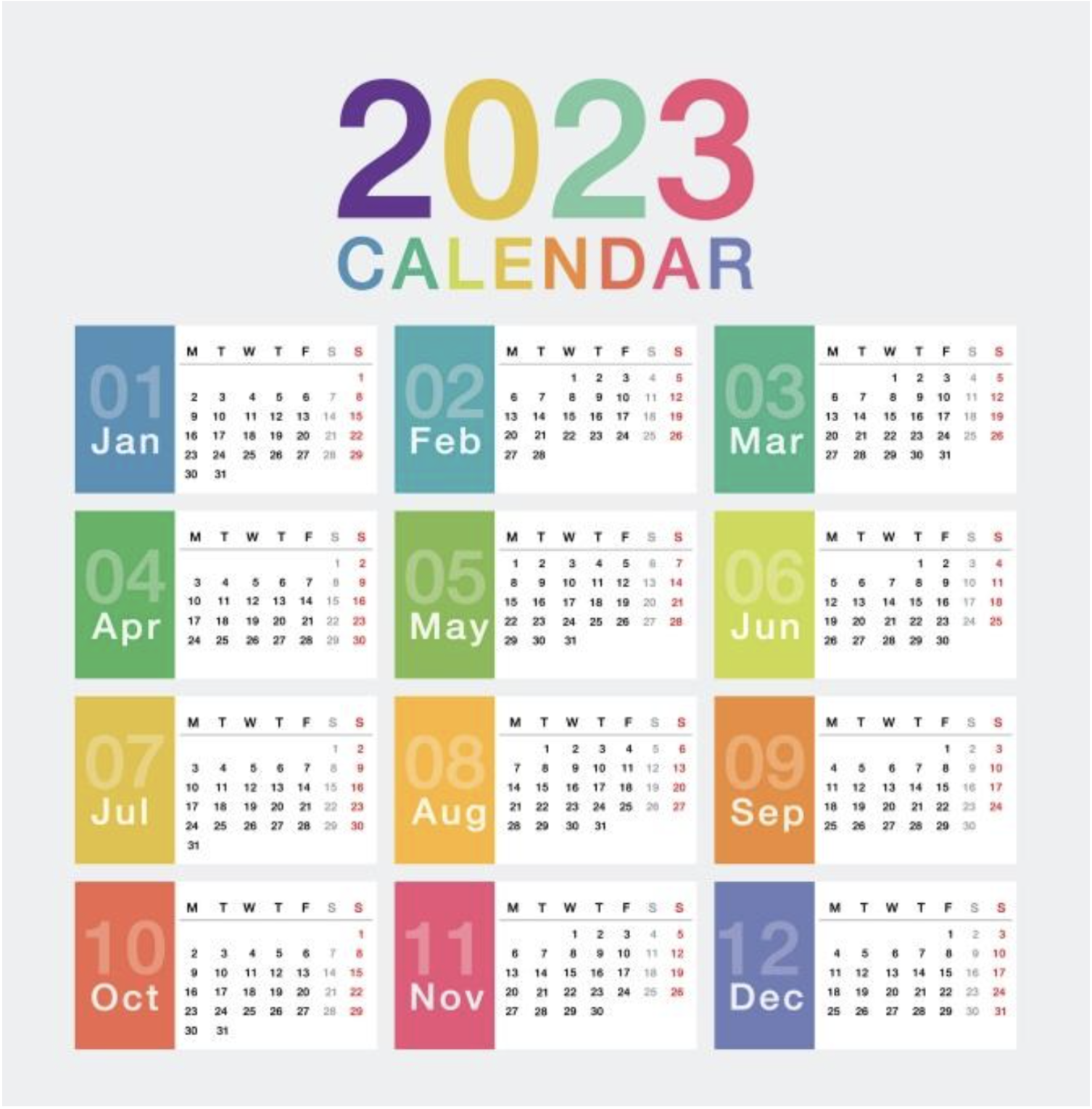 2023 Calendar