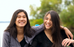 Teens happy