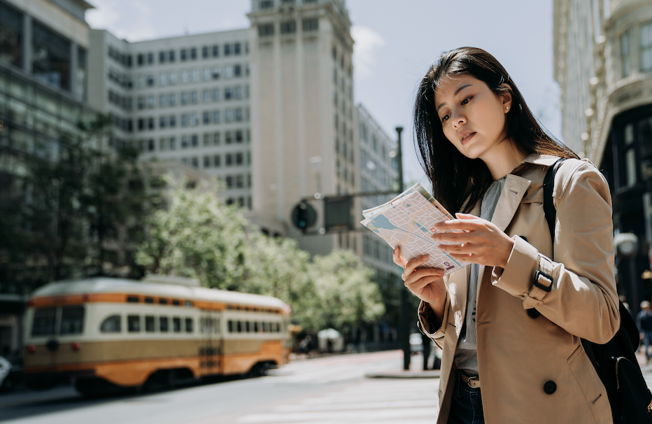 woman tourist global travel