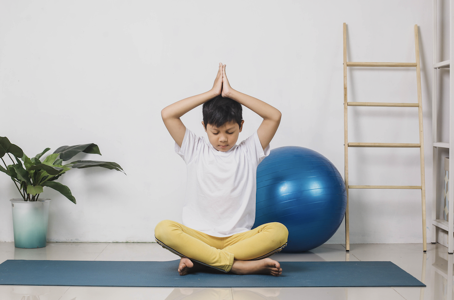 boy meditating