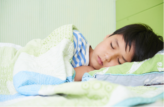 kid having a good sleep
