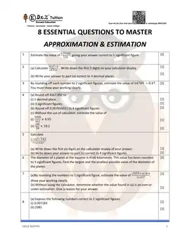 Approximation & Estimation – Secondary 1 Math practice questions